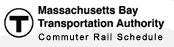 MBTA Commuter Rail Schedule