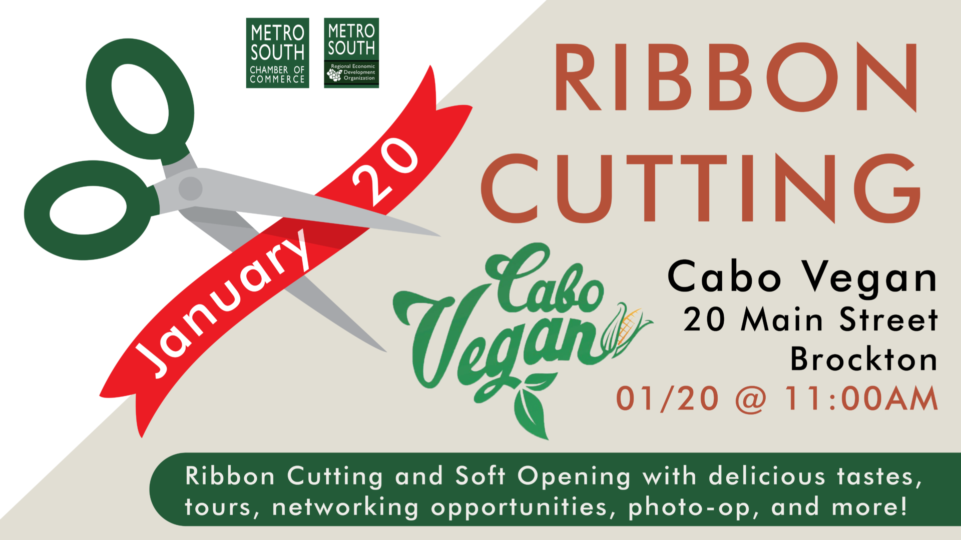 ribbon cutting cabo vegan